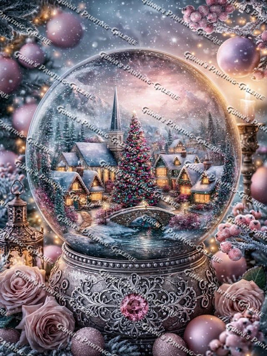 Das verzauberte Weihnachtsdorf by illumaris KI_Art 75x100 210 Farben