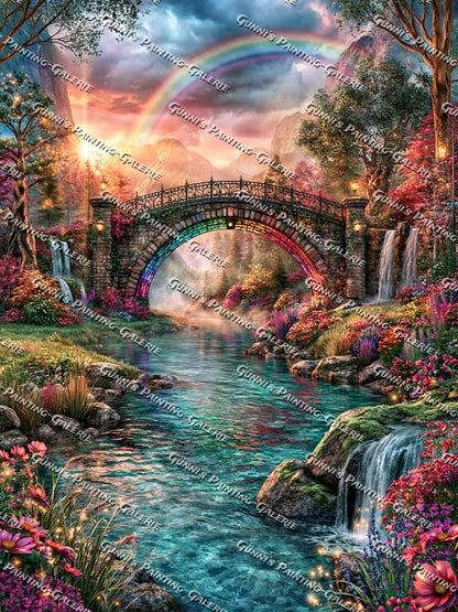 Brücke ins Regenbogenparadies by Andy‘s_AI_Art 90x120 320 Farben