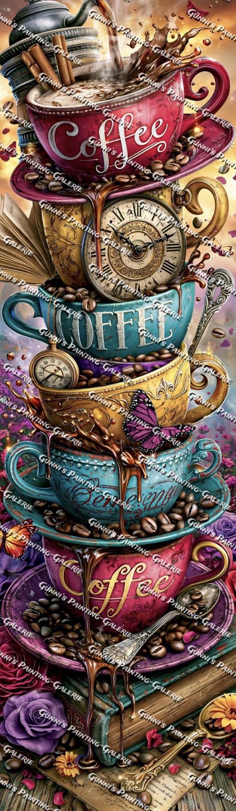 Zwischen Kaffee und Zeit by QN 35x120 285 Farben