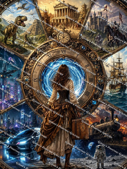 Reise durch die Zeit by Glaze_AI 90x120 280 Farben