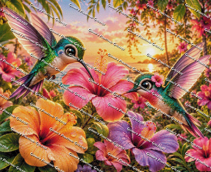 Flügeltanz im Blütenparadies by BBabbsi 110x90 290 Farben