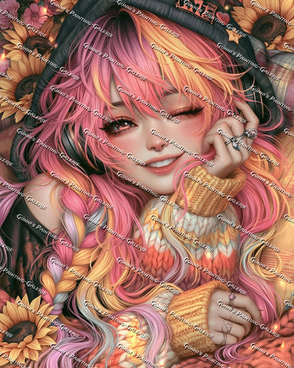 Sunflower Dream by Sweet_Loco_AI 75x100 210 Farben