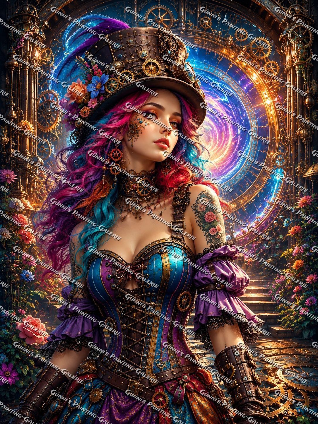 Portal der Zeit by Andy‘s_AI_Art 90x120 300 Farben