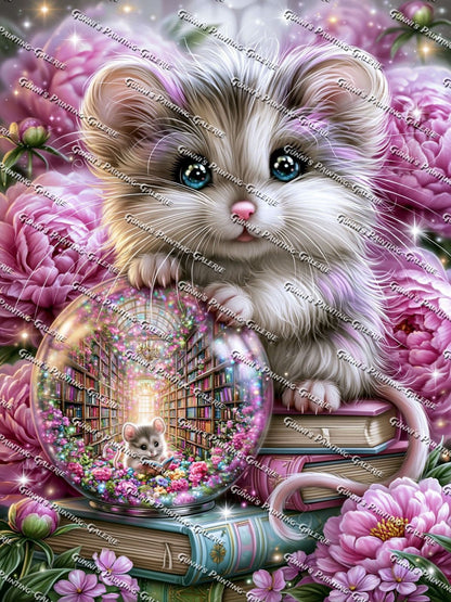 Die kleine Traumleserin by illumaris KI_Art 75x100 270 Farben
