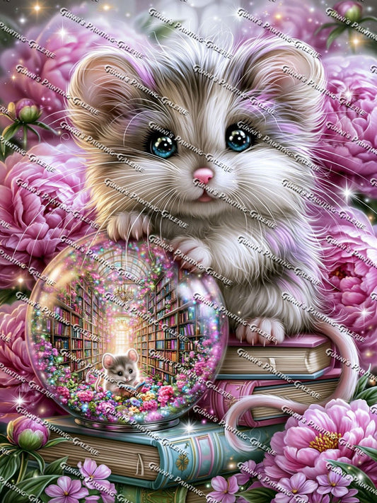 Die kleine Traumleserin by illumaris KI_Art 75x100 270 Farben