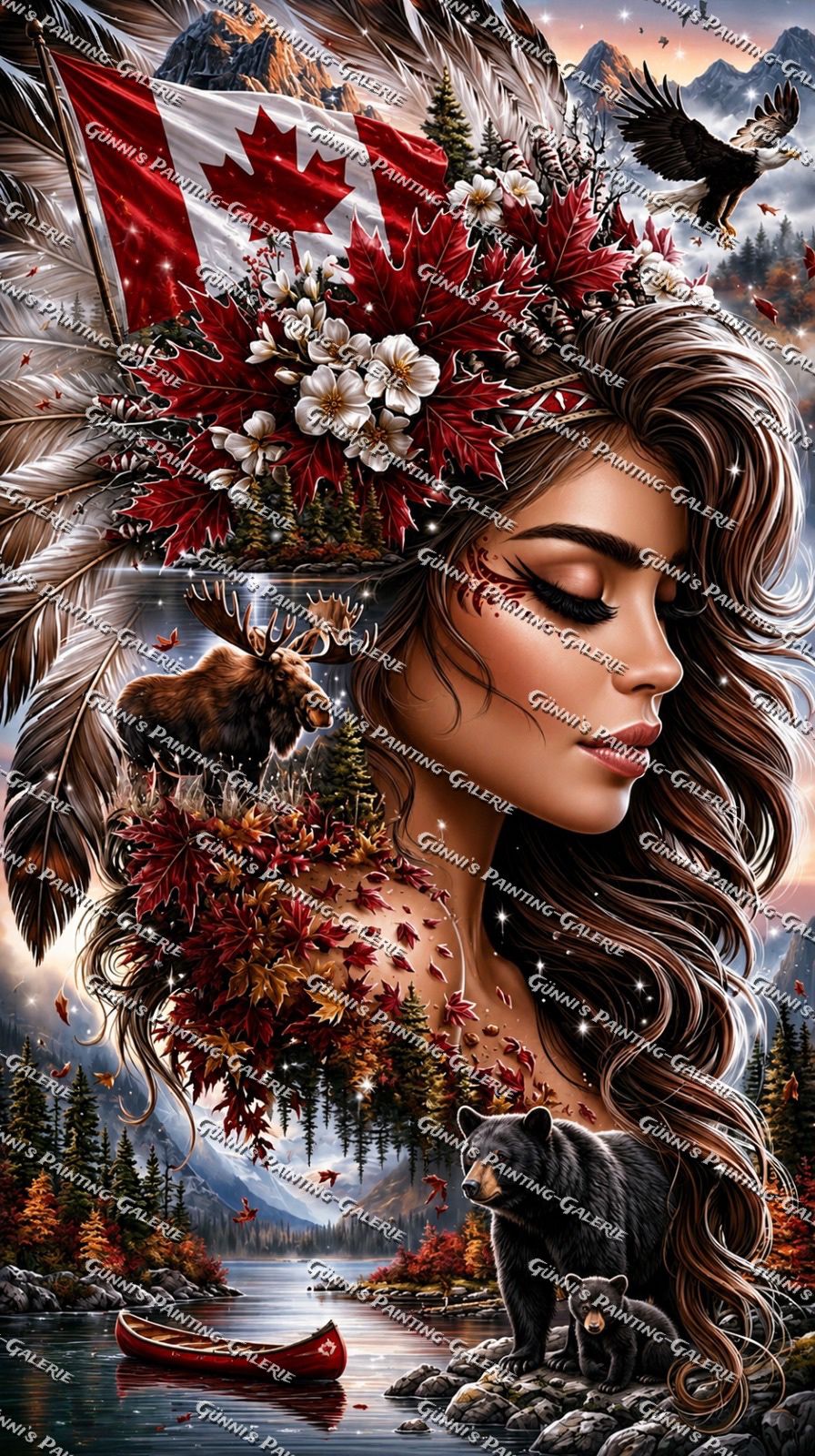 Seele Kanadas by illumaris KI_Art 70x120 225 Farben