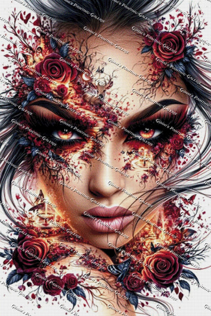 Rosen der dunklen Seele by illumaris KI_Art 70x105 220 Farben