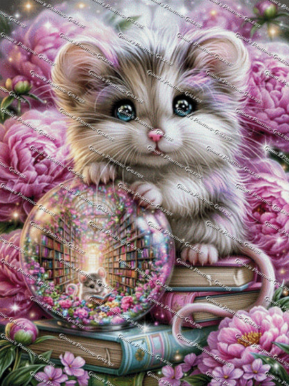Die kleine Traumleserin by illumaris KI_Art 75x100 270 Farben