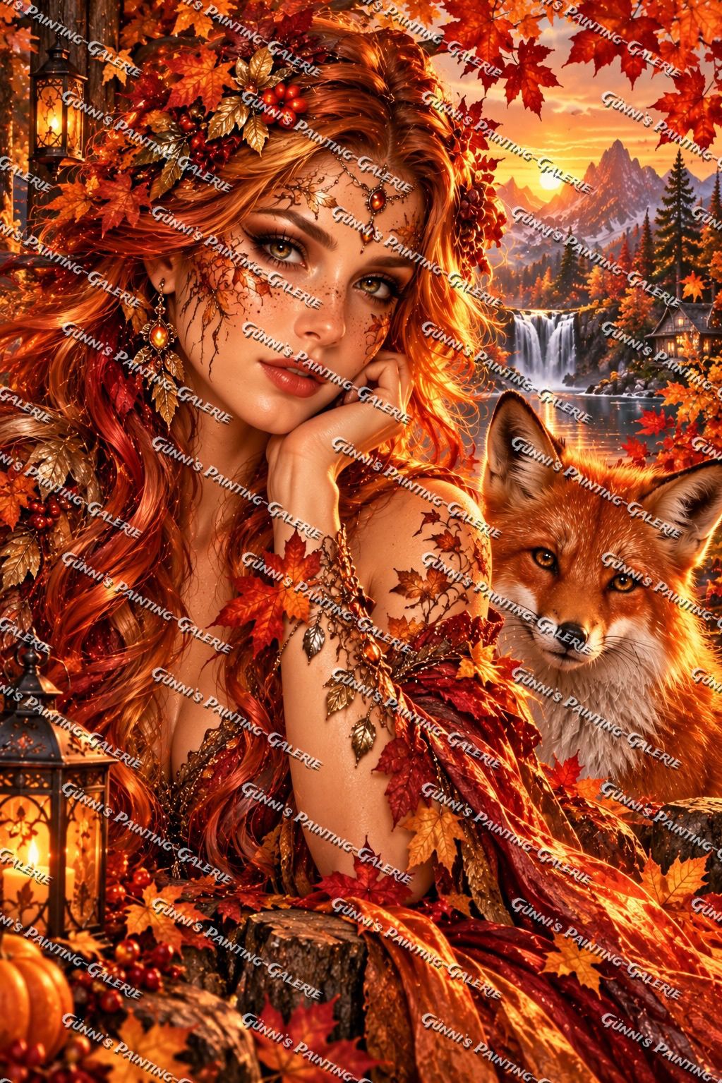 Hüterin des goldenen Herbstes by Andy‘s_AI_Art 80x120 185 Farben