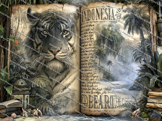 Das vergessene Buch des Dschungels by QN 120x90 160 Farben