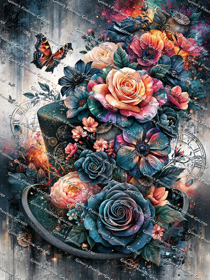 Blütenzauber der Zeit by Sweet_Loco_AI 75x100 285 Farben