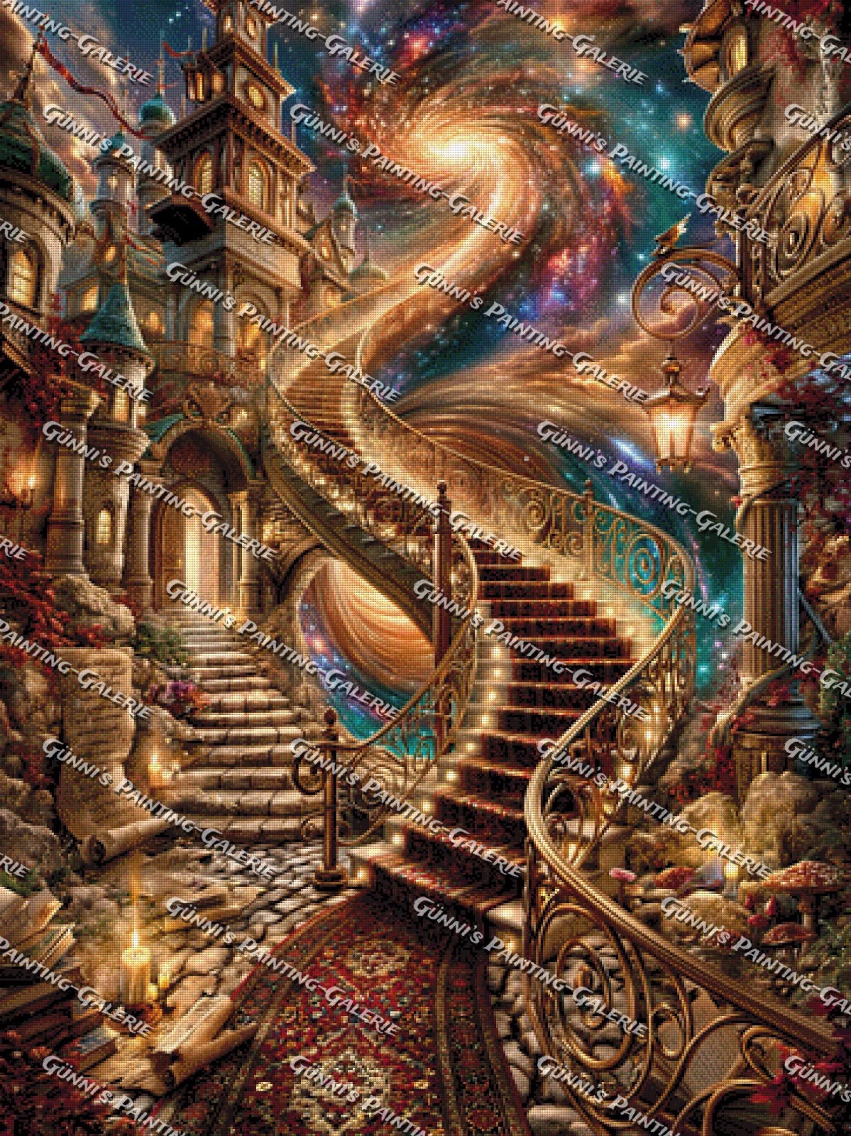 Die Treppe ins Universum by QN 90x120 300 Farben