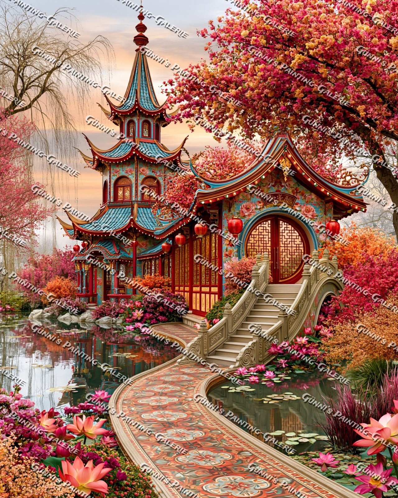 Garten der tausend Blüten by QN 80x100 285 Farben