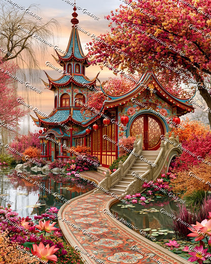 Garten der tausend Blüten by QN 80x100 285 Farben
