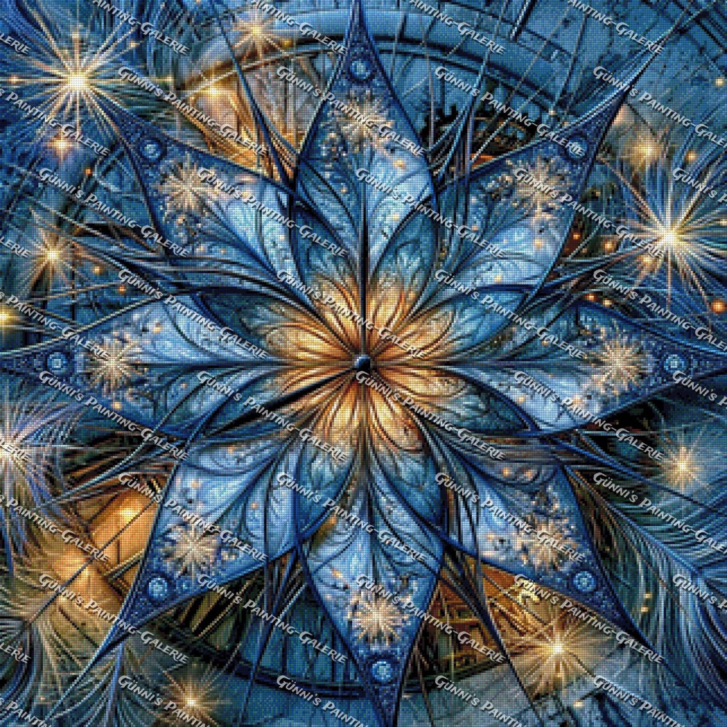 Sternenblüte der Ewigkeit by QN 80x80 230 Farben