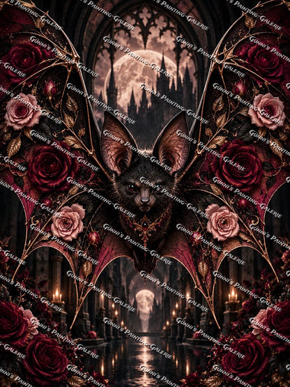 Rosenflügel der Nacht by illumaris KI_Art 75x100 120 Farben