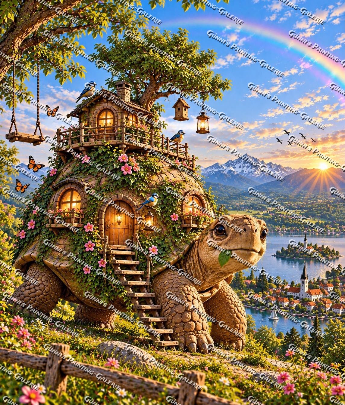 Reise ins Regenbogenland by AuroraAI 85x100 270 Farben