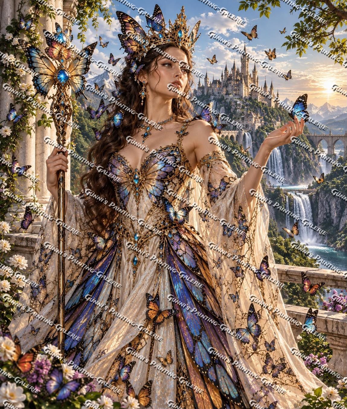 Die Königin der Schmetterlinge by AuroraAI 85x100 270 Farben