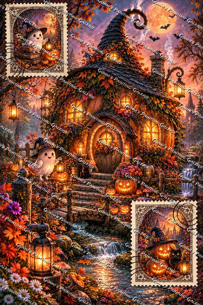Das Haus der kleinen Geister by Elly_A.I. 80x120 285 Farben