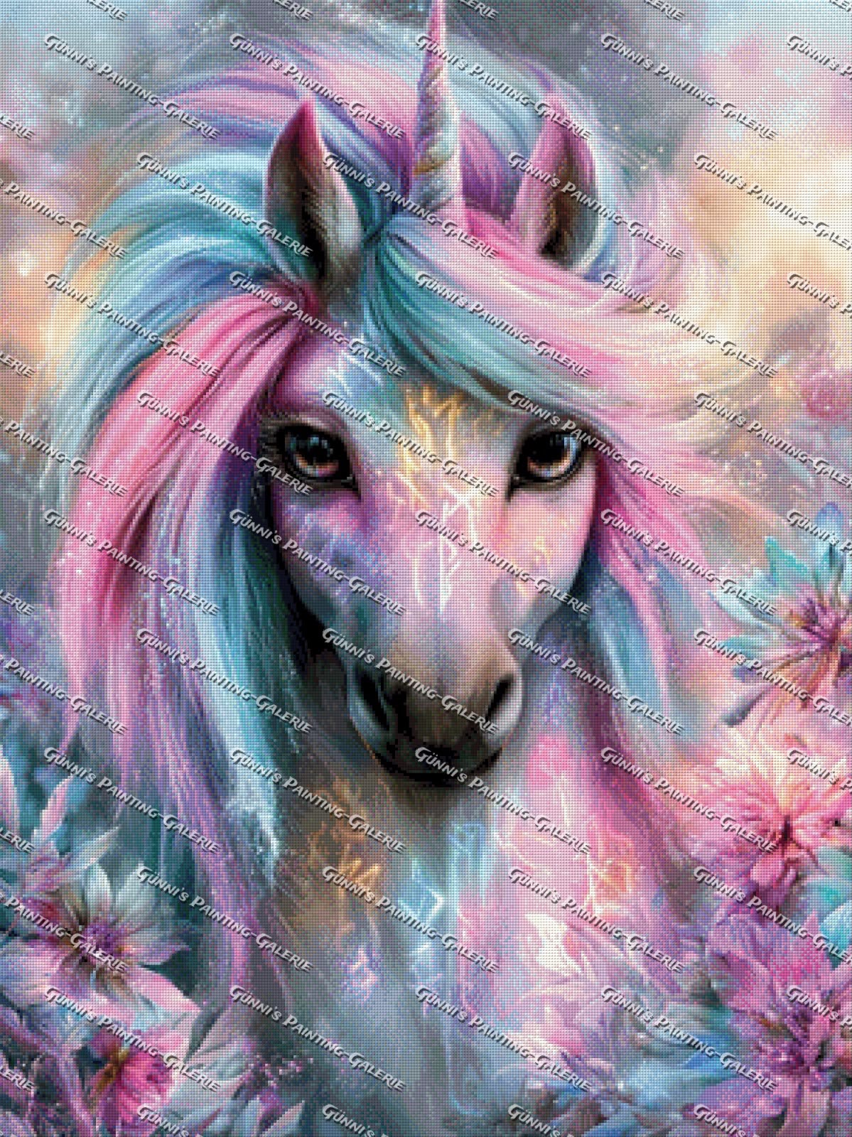 Magisches Einhorn by Andastra_DP 75x100 240 Farben