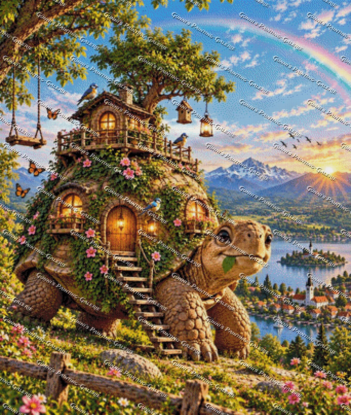 Reise ins Regenbogenland by AuroraAI 85x100 270 Farben