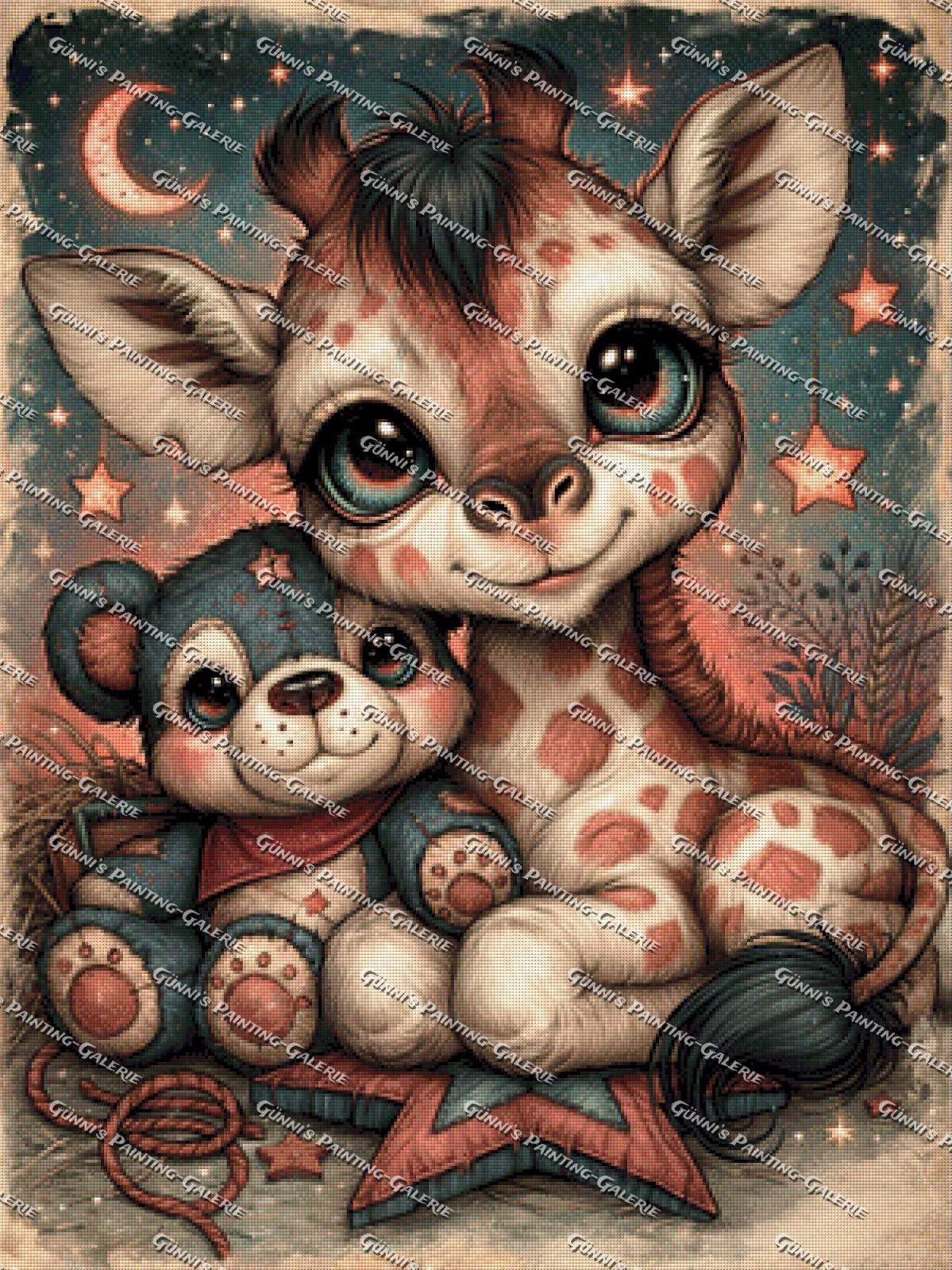 Kleine Traumfreunde by Sweet_Loco_AI 75x100 145 Farben