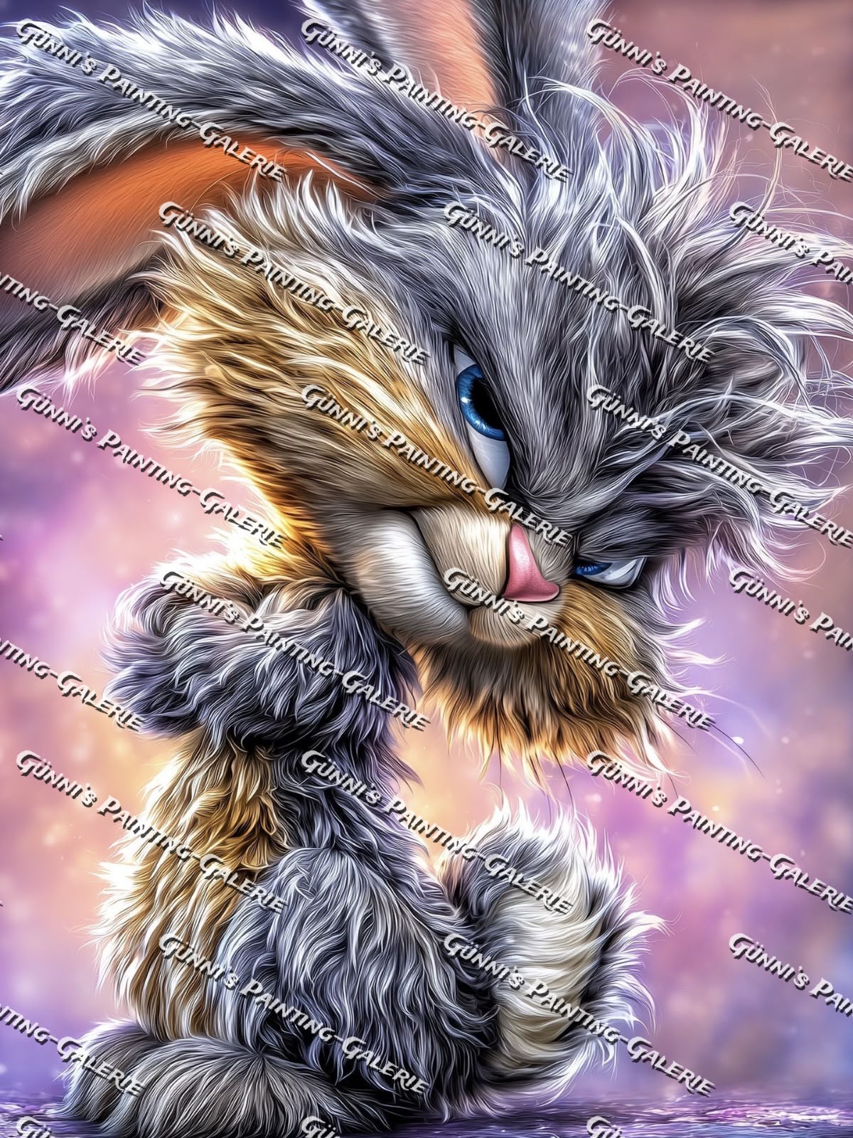 Stolzer Hase by Sweet_Loco_AI 75x100 185 Farben