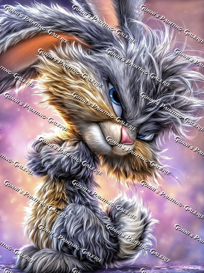 Stolzer Hase by Sweet_Loco_AI 75x100 185 Farben