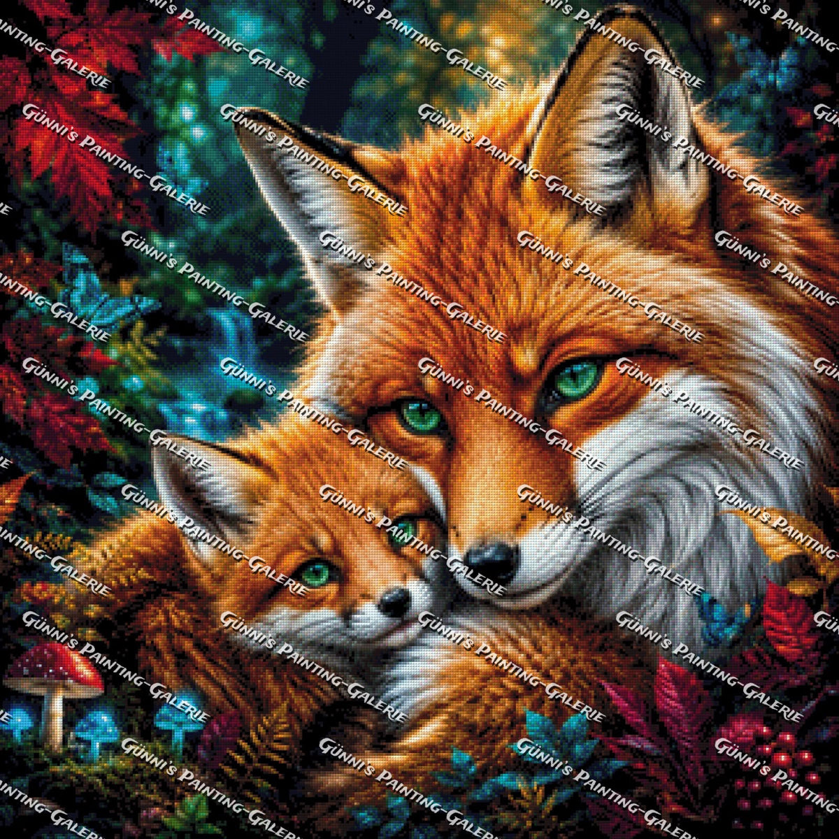 Herbstliche Geborgenheit by illumaris KI_Art 80x80 260 Farben