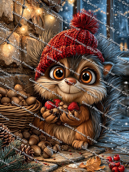 Wintervorrat mit Herz by QN 75x100 255 Farben