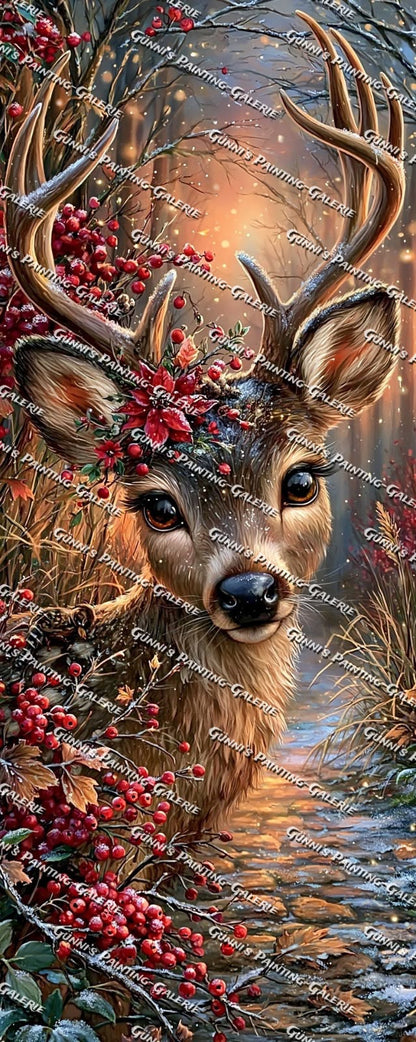 Magischer Winterhirsch by QN 50x125 285 Farben