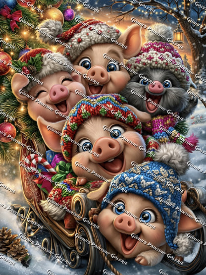 Die wilde Weihnachtsfahrt by QN 75x100 260 Farben