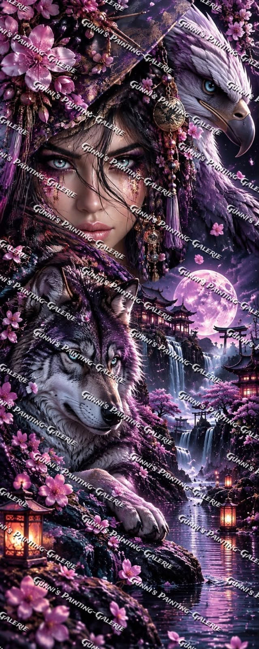 Seelen der Kirschblütennacht by Elly_A.I. 60x150 210 Farben