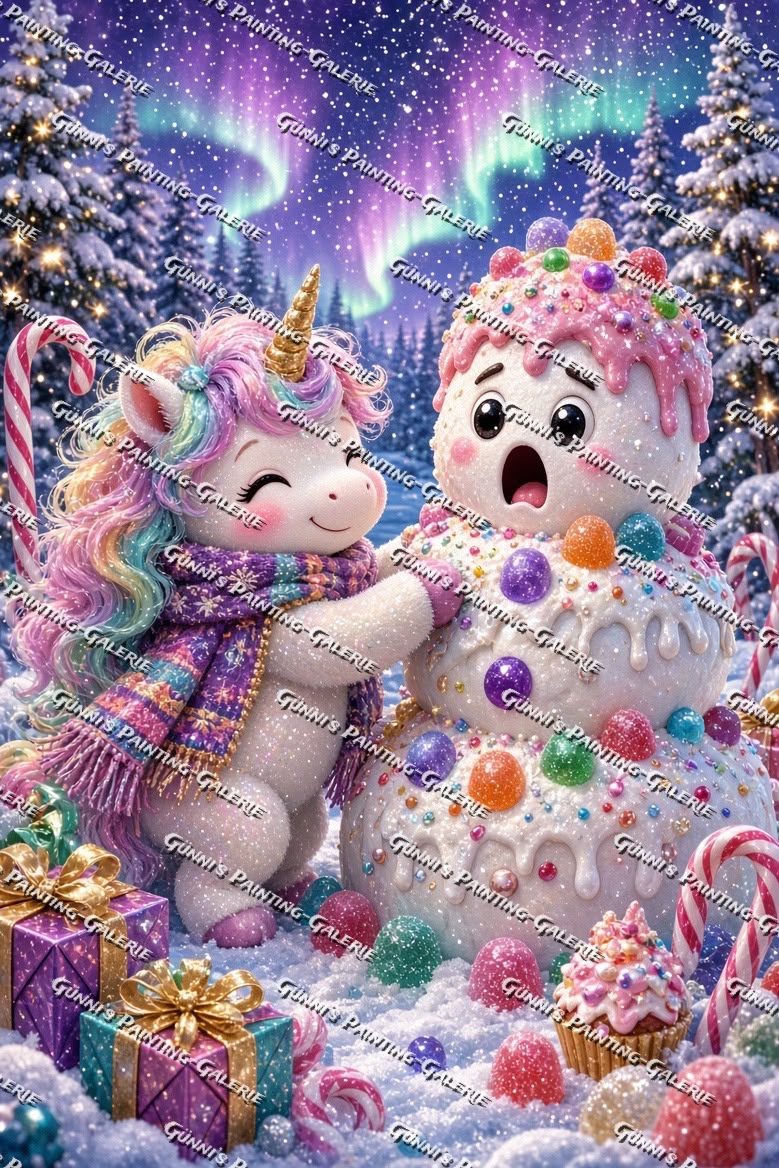 Ein Winter voller Süßigkeiten by Elly_A.I. 80x120 280 Farben