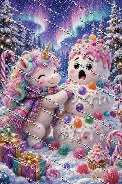 Ein Winter voller Süßigkeiten by Elly_A.I. 80x120 280 Farben