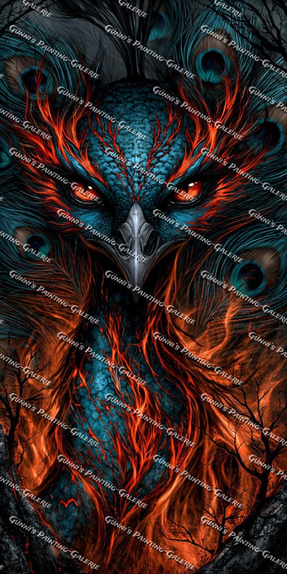 Feuerauge der Nacht by Karla 60x120 125 Farben