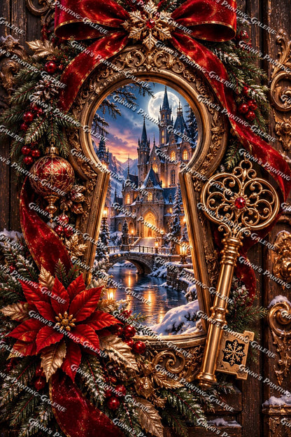 Ein Blick ins Weihnachtsreich by Glaze_AI 80x120 270 Farben