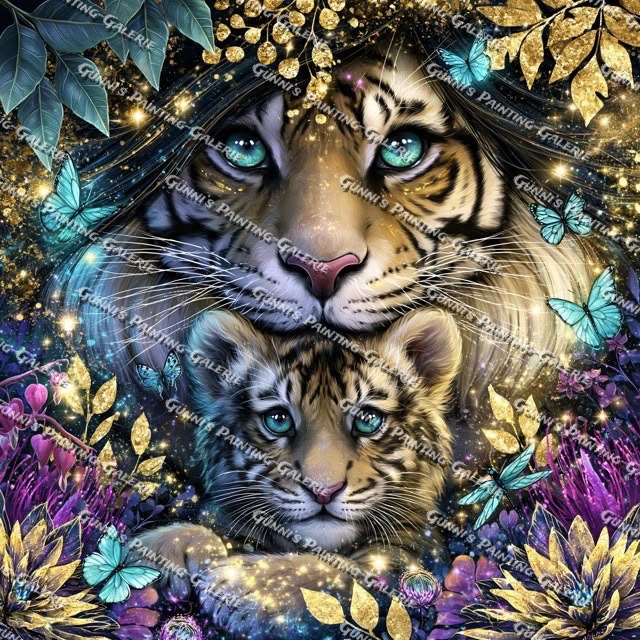 Liebe der Wildnis by illumaris KI_Art 80x80 270 Farben