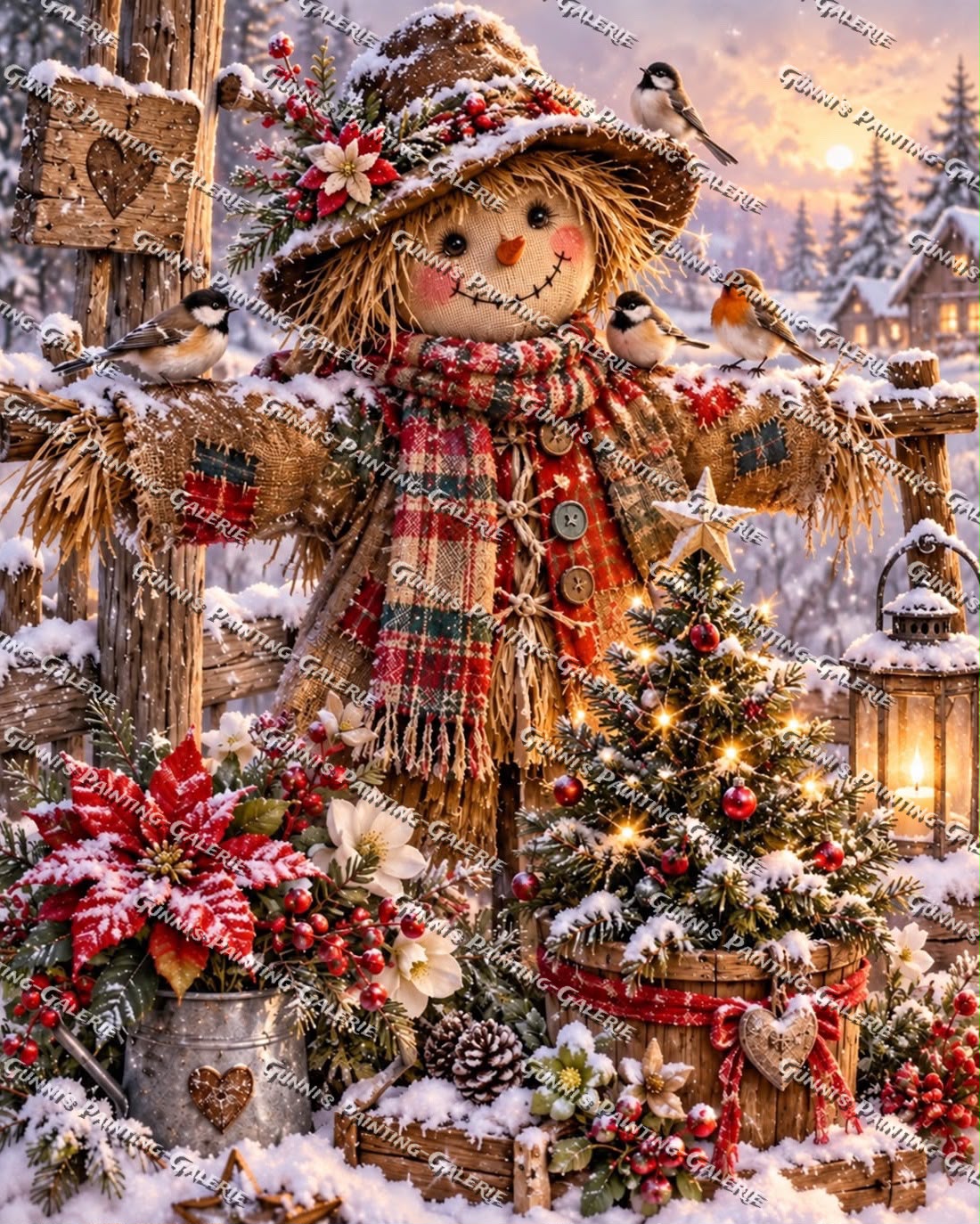 Herzenswärme im Schnee by BBabbsi 80x100 270 Farben