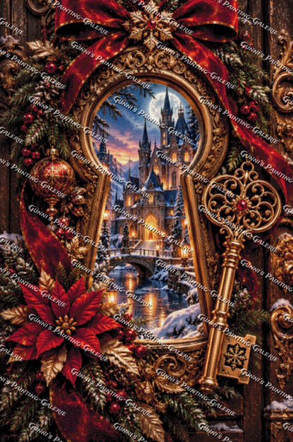 Ein Blick ins Weihnachtsreich by Glaze_AI 80x120 270 Farben