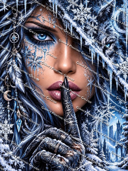 Schweigen des Winters by Andy‘s_AI_Art 75x100 170 Farben