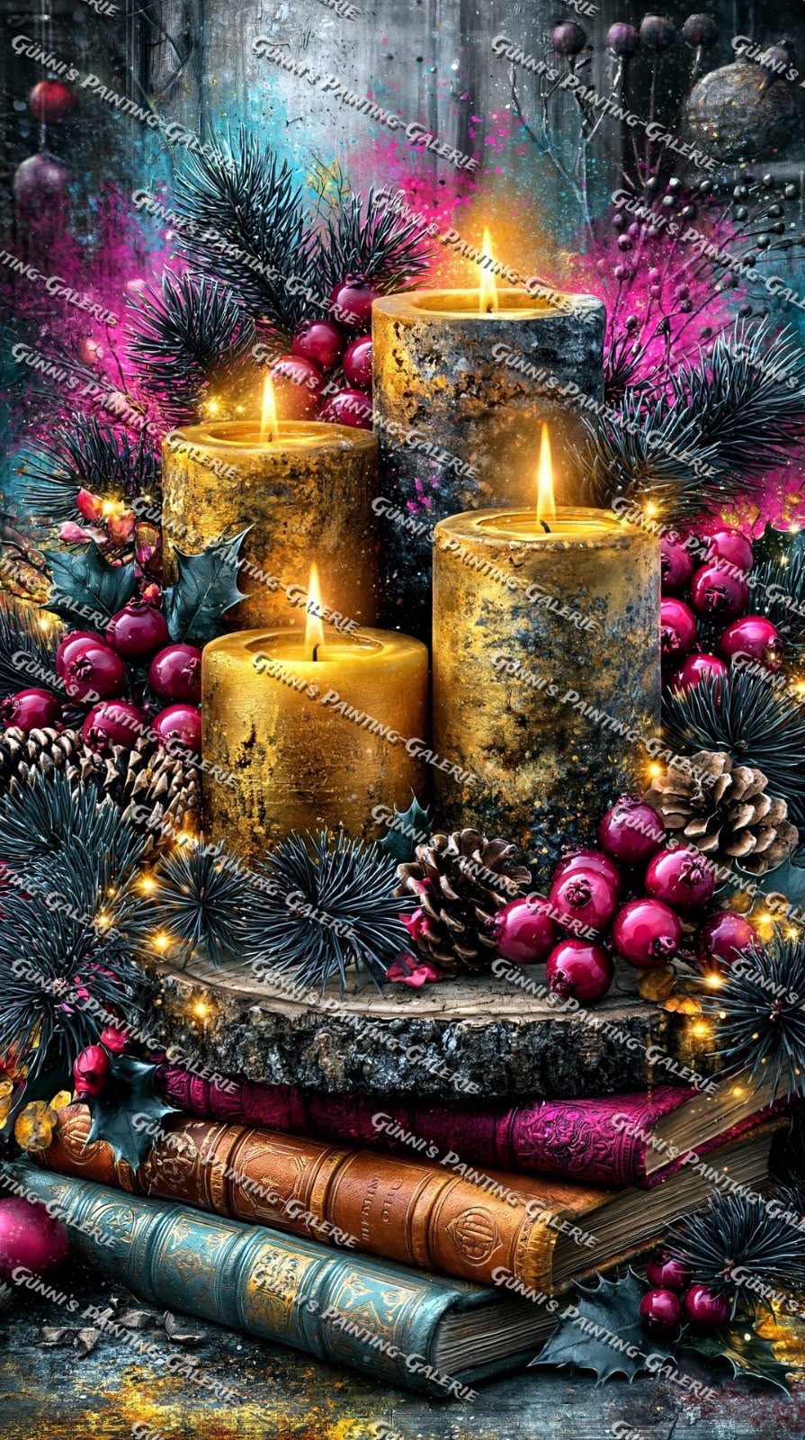 Magische Adventszeit by Andy‘s_AI_Art 70x125 280 Farben