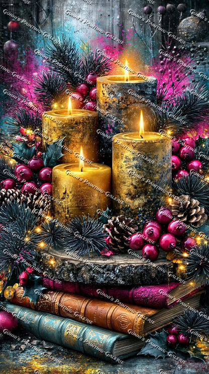 Magische Adventszeit by Andy‘s_AI_Art 70x125 280 Farben