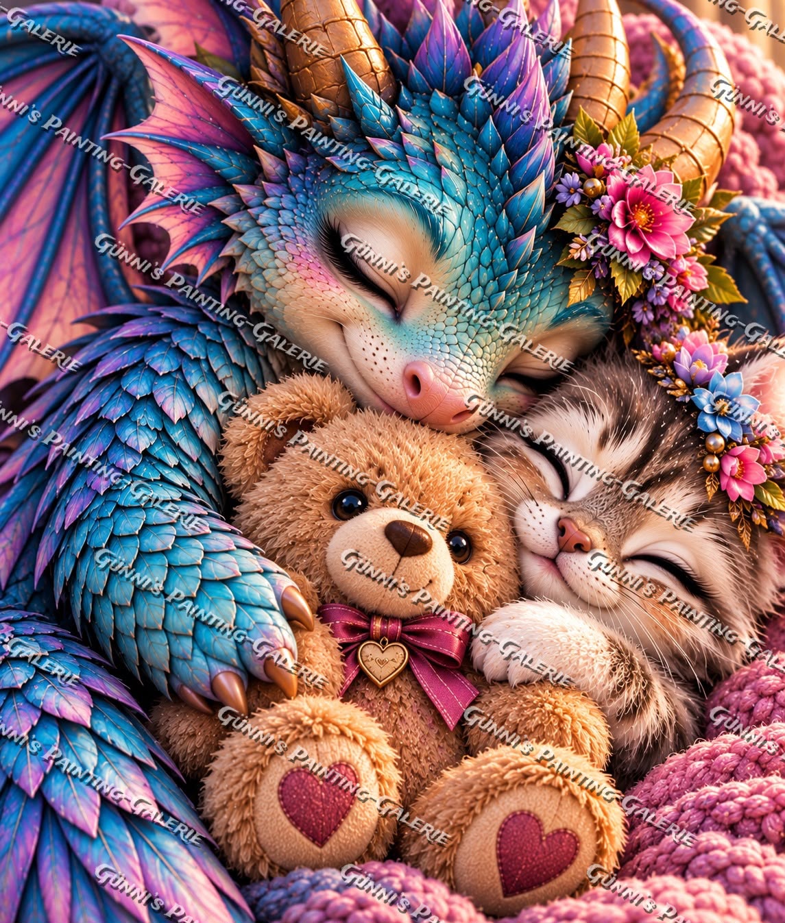 Kuschelbande by Glaze_AI 85x100 300 Farben