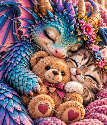 Kuschelbande by Glaze_AI 85x100 300 Farben