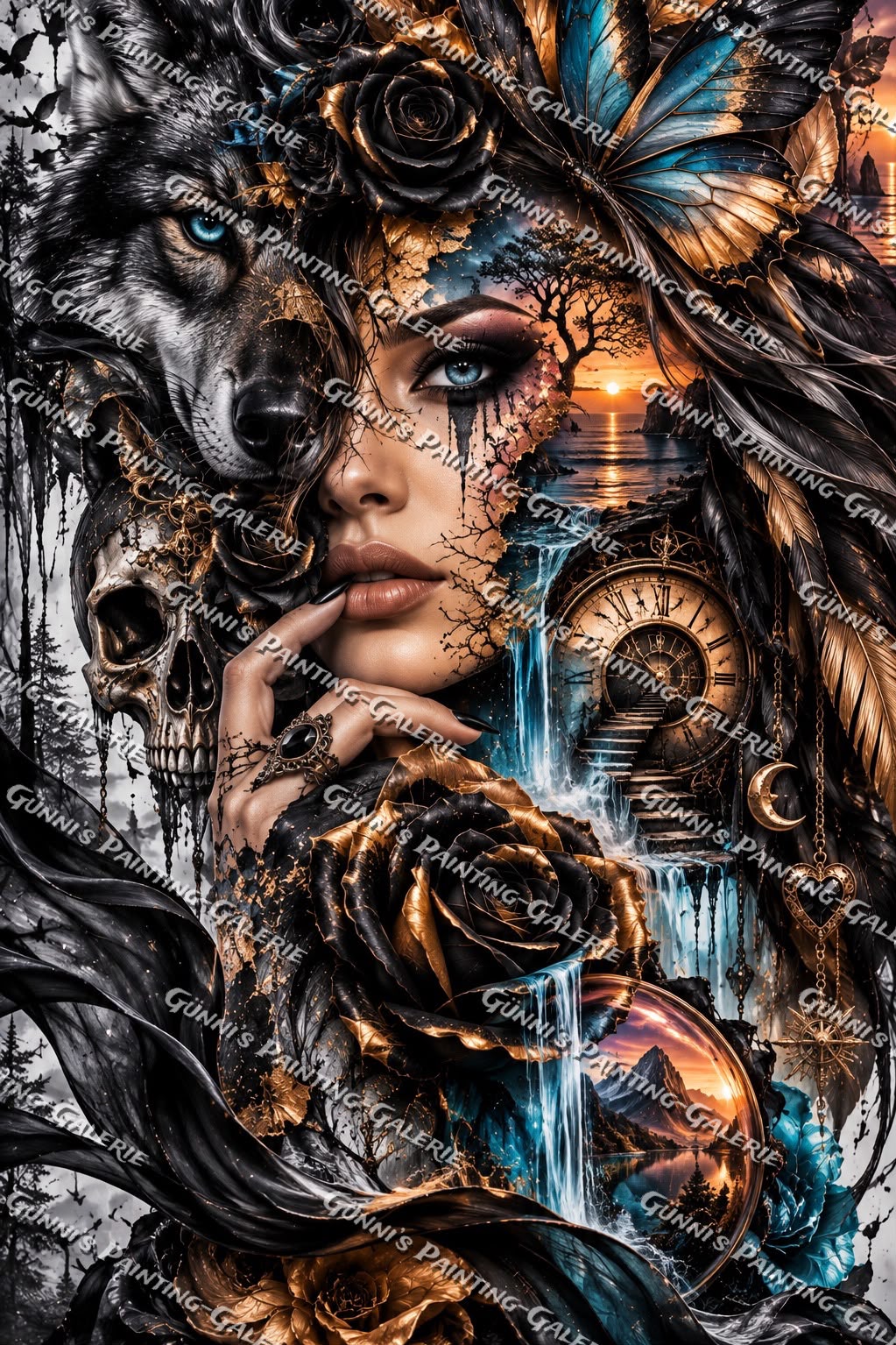 Im Wandel der Zeit by Glaze_AI 80x120 220 Farben