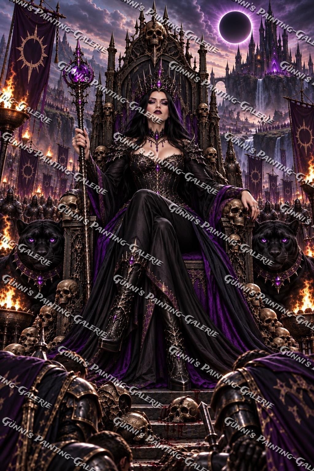 Thron der Finsternis by AuroraAI 80x120 195 Farben
