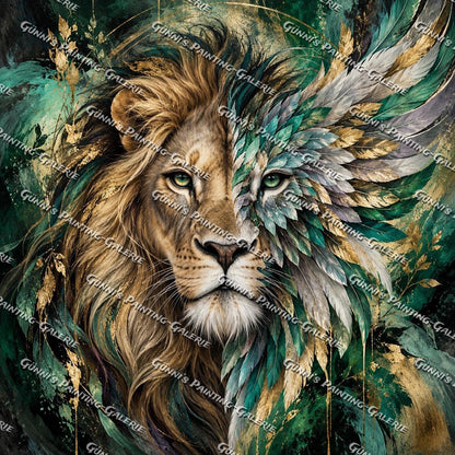 Seele des Löwen by BBabbsi 80x80 190 Farben