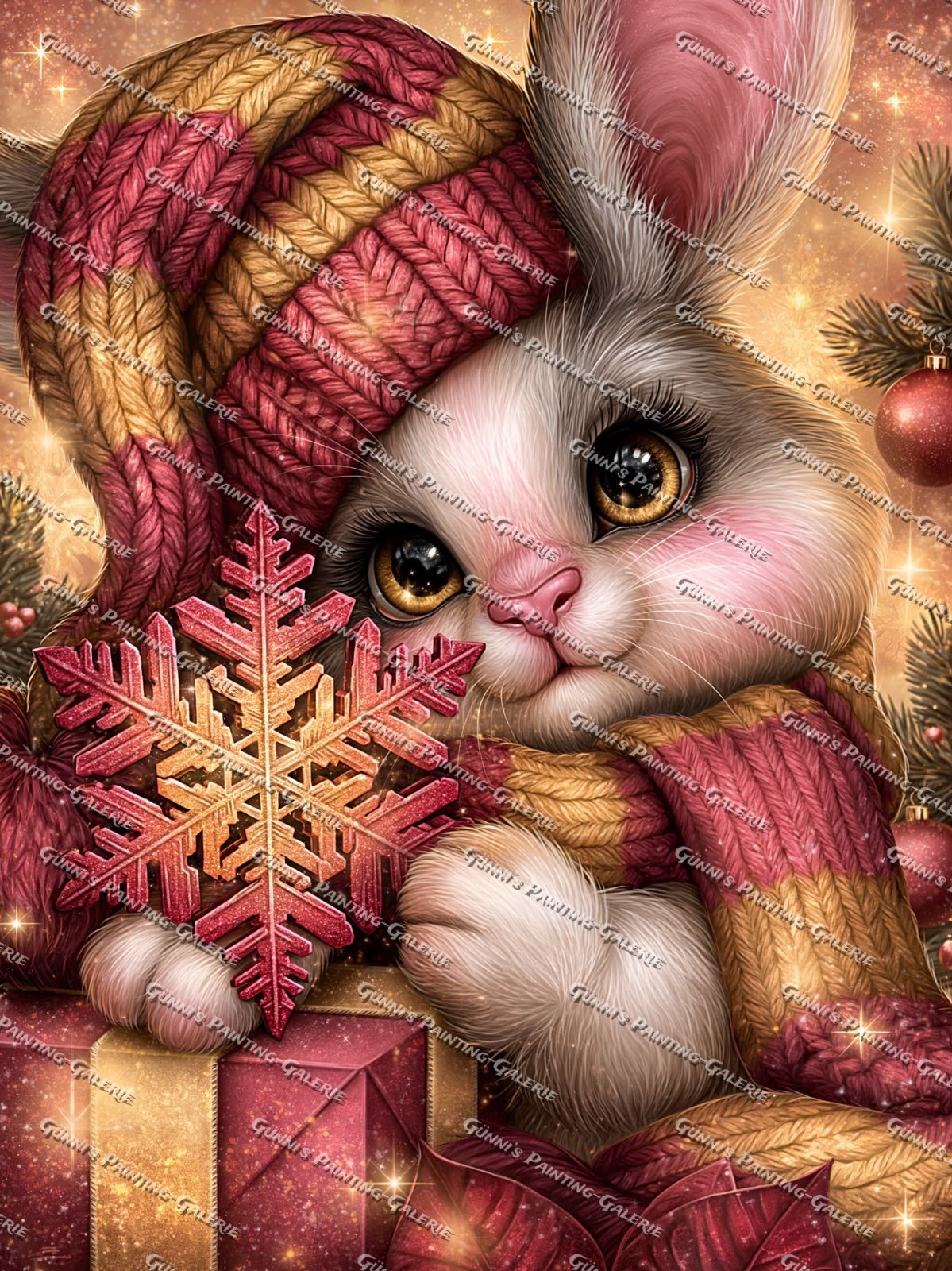 Schneeflockenliebe by Sweet_Loco_AI 75x100 170 Farben