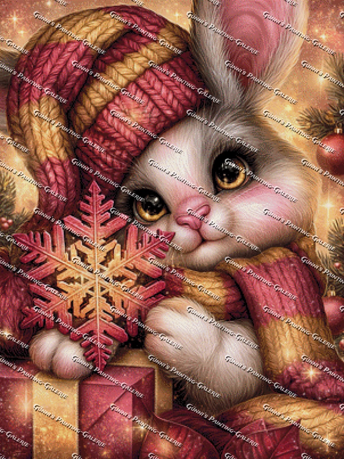 Schneeflockenliebe by Sweet_Loco_AI 75x100 170 Farben